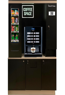 Кофейня самообслуживания COFFEE SPACE с модулем для снеков S..
